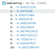 example embedding