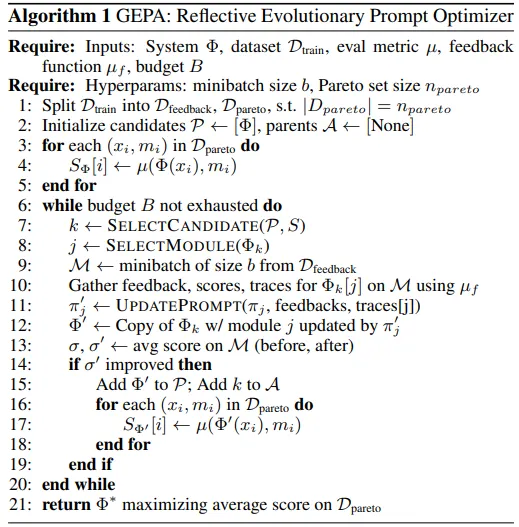 Gepa algorithm