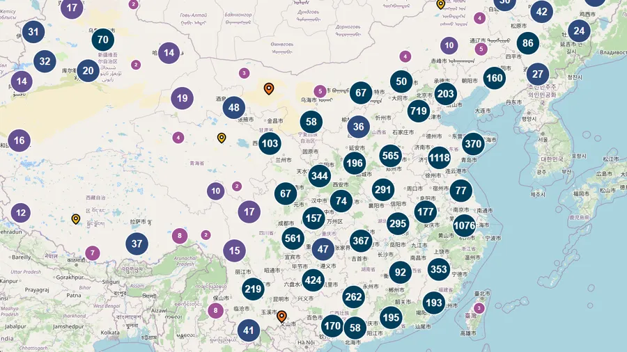 Guide on how to display thousands of markers on a leaflet map using supercluster and next.js