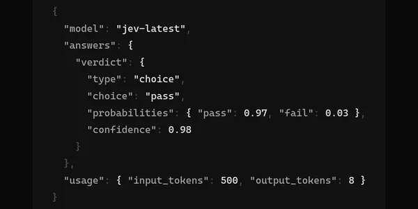 Jev-as-Judge: A Confidence Signal for Evals