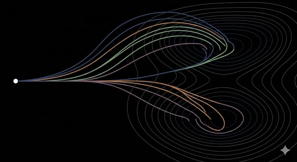 Trajectories and basins